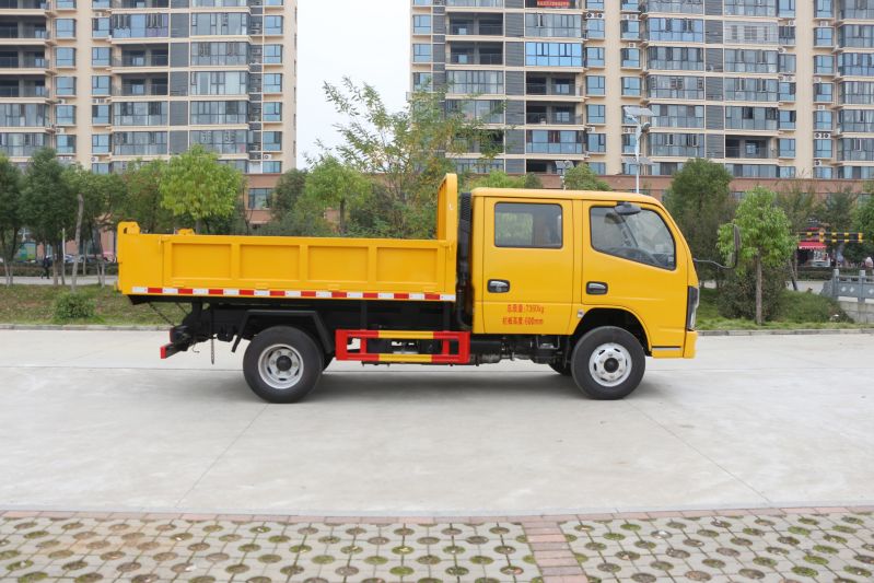 自卸垃圾車-東風(fēng)雙排座垃圾車-自卸貨箱垃圾車廠家